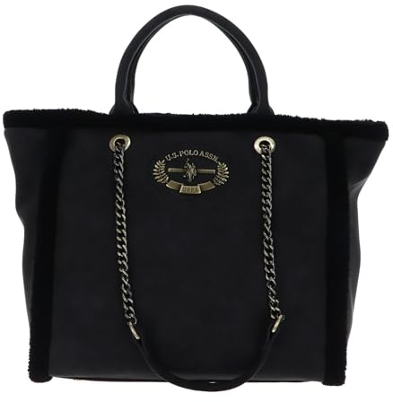 U.S. Polo Assn. Shopper Schultertasche Holly Shopping Bag Black anthrazit