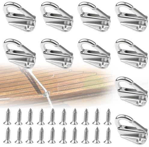 10 Pièces Crochets de Fixation bâche Acier Inoxydable: 316 Inoxydable Crochets bâche remorque, Ressort Pratique Crochets Filets remorque, Ressort Acier Inoxydable, für remorque, Bateau,