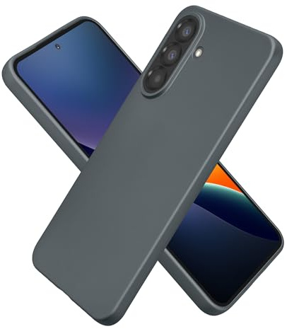 kwmobile Handyhülle für Samsung Galaxy A37 5G Hülle - Silikon Case metallisch schimmernd - Schutzhülle Cover - Metallic Grau