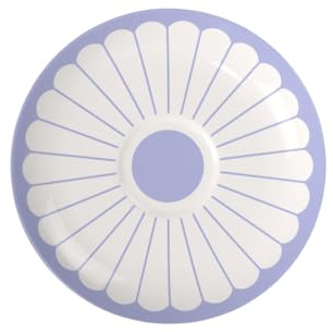 Villeroy & Boch – Fleur Cappuccino-Untertasse, Maße: ca. 17,5 × 17,5 × 2,5 cm, Blau, spülmaschinenfest & mikrowellensicher, florales Dekor, Kaffeeuntertasse aus Premium Porzellan