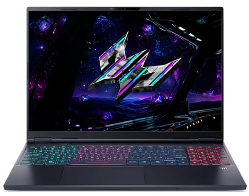 Acer Predator Helios Neo 16S AI 16 WQXGA OLED 240Hz Gaming Laptop | Intel Core Ultra 9 275HX | NVIDIA RTX 5070 Ti | 32GB DDR5 RAM | 1TB NVMe SSD | Wi-Fi 6E | RGB KB | Windows 11 Home, Black