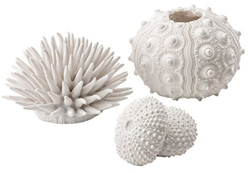 biOrb 48364 Seeigel, weiß, 3er-Set - künstliche Seeigel-Gehäuse, Aquariumdekoration aus Kunststoff, für Süß- und Meerwasseraquarien, für alle biOrb Modelle