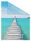 Lichtblick Fensterfolie selbstklebend mit Motiv, Sichtschutz, merhfach Ablösbar, Montage ohne Rakel, Made in Germany EL Mar - Blau 50 x 100 cm (B x L)