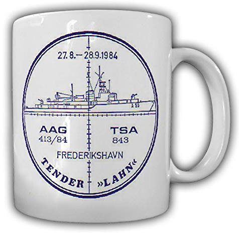 Tasse Tender Lahn Bundesmarine Marine Bunde Wappen Abzeichen Emblem #23851