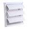 Rejilla de ventilación de plástico ASA para garaje, tamaño del conducto de ventilación, puerta blanca, baño, inodoro, suministro de aire, escape de aire, mosquitera redonda, rejilla de ventilación
