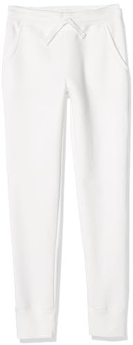 Amazon Essentials Joggers Niña, Blanco, 4 años