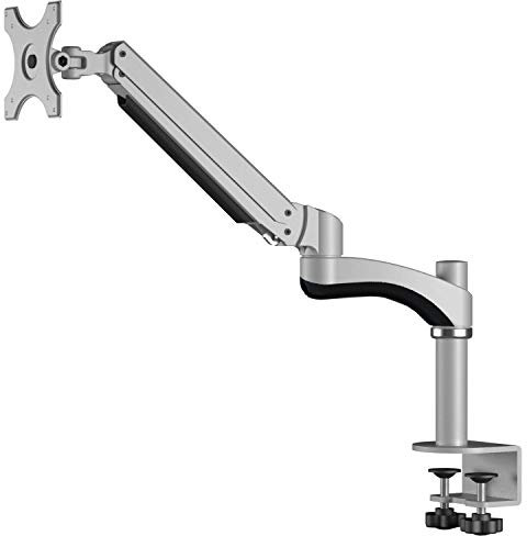 Allcam GSA12S Gas-powered LCD Monitor Arm Stand w/vesa bracket & desk mount clamp for 15-27 Screens : Tilt 180°, swivel & rotate 360°