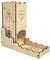 Castle - Tornio a dadi con vassoio in legno tagliato al laser, facile da scolpire, perfetto per giochi da tavolo, D&D e RPG (castello)