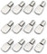 lasenersm Regalstifte mit Löffelform, 30 Stück, 7 mm x 9 mm, vernickelt, robust, für Schränke, Bücherregale, Schuhkartons, Regale