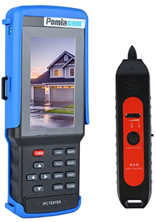 Coaxial CCTV Tester H.265 4K IP 5MP AHD 8MP CVI TVI CVBS Camera Testing Monitor ONVIF POE UTP IPC9310SN (with Cable tracker)