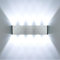HAWEE Modern LED Wandleuchte Innen Wandlampe LED Up Down Aluminium für Schlafzimmer, Flur, Wohnzimmer, Treppe, KTV, 20W Weiß