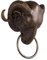 Moritz Design Gußeisen Deko Handtuchhalter Bock Ziegen Kopf x 27 x cm Skulptur Statue