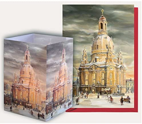 2510 - Tischlaterne Dresdner Frauenkirche neu
