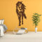 XXL Pferd Holz Wand-Deko Dekoration Wandbild für Wohnzimmer Schlafzimmer Kinderzimmer Moderne Wand-Tattoo 6 Teilig in 14 Farben erhältlich