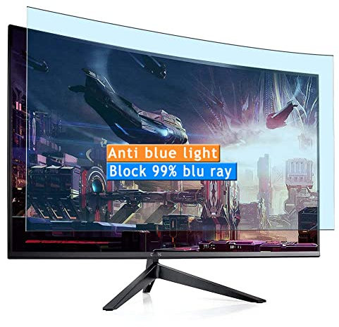 Vaxson 2 Stück Anti Blaulicht Schutzfolie kompatibel mit GTEK Monitor F2740C 27 Display Bluelight folie folien Displayschutzfolie ( nicht Panzer Schutz Glas folie SchutzGlas nicht PanzerGlas ) Neue