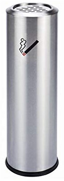 LMHW Standaschenbecher Standascher Edelstahl Mall Vertikal Zigarettenstummel Säule Smoke Barrel Außen Zigaretten Ash Bins Draußen Standaschenbecher