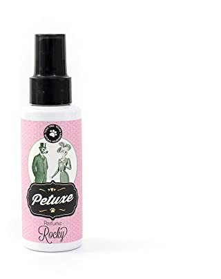 Petuxe Veganes Parfüm für Hunde. Eau de Cologne sprühen für Haustiere. Geruchskorrektor für Haustiere. Welpen und Erwachsene. Dauerhafte Wirkung (Rocky)