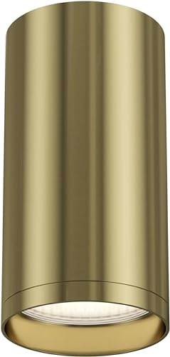 Moderner Deckenspot FOCUS S, Strahler, aus Aluminium, Basic Design, Bronze, 10 cm hoch, Zylinder, hell, für für 1xGU10 10W exkl. für Wohnzimmer, Küche, Schlafzimmer, Esszimmer, Büro