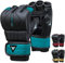 Mytra Fusion MMA Handschuhe mit offener belüfteter Handfläche MMA Sparring Handschuhe Kickboxen, Grappling, Training, Cage Fighting Mixed Martial Arts Handschuhe (S, Black/Turquoise)