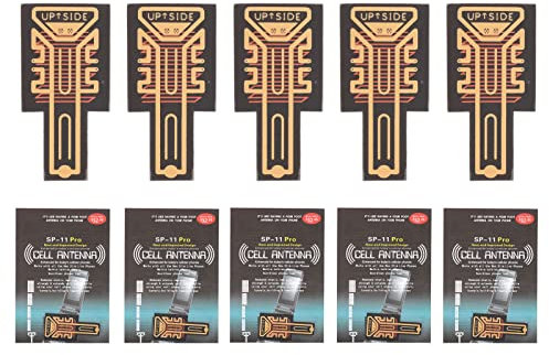 5 Pegatinas de Refuerzo de Señal de Teléfono, Amplificador de Señal de Antena Móvil, Pegatinas de Mejora de Señal de Teléfono Móvil.