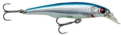 Savage Gear Gravity Twitch SR - Premium Süßwasser Raubfischköder für Angler, Magnetisches Weitwurfsystem, Darten und Kicken Action für Barsch, Hecht, Forelle, Barsch, Rapfen & Lachs Blau Chrom 14,5 cm