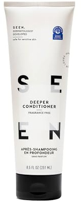 SEEN Deeper Conditioner, Fragrance Free – Non-Comedogenic Hair Deeper Conditioner – Dermatologist-Developed – Safe for Sensitive, Eczema & Acne Prone Skin