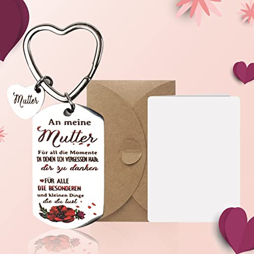Johiux Schlüsselanhänger Geschenke für Mama,Beste Mama Geschenk,Muttertag Geschenk, geburtstagsgeschenk für mama.
