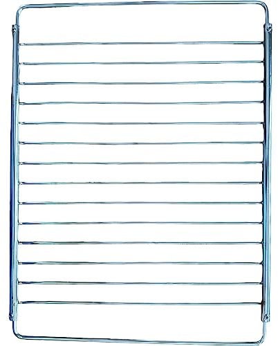 Quailitas Fridge Freezer Shelf [Pack of 1] – 350-530 mm Width, Universal Adjustable Fridge Rack, Chrome Plated, Extendable – Refrigerator Parts & Accessories