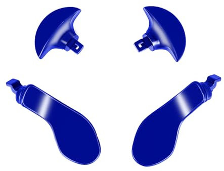 Ceozon Back Paddel für Ps5 Edge Controller Ersatz Zubehör 4 PCS Metall Back Buttons Blau