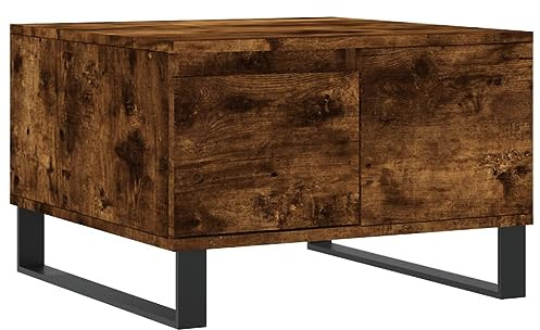 vidaXL Couchtisch Räuchereiche 55x55x36,5 cm Holzwerkstoff