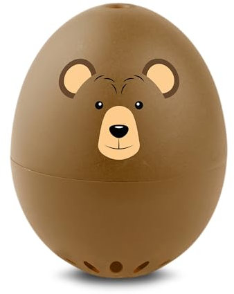 Bear BeepEgg - Minuteur Musical pour Œufs Doux, Moyens et Durs - Cuiseur Flottant de Qualité Alimentaire - Minuteur Chantant