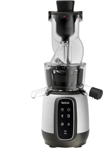 Fruit and vegetable juicer with auger Tefal Ultra Juice ZC605D38, 200 W, 0.8 L, Reverse function, Grey/White