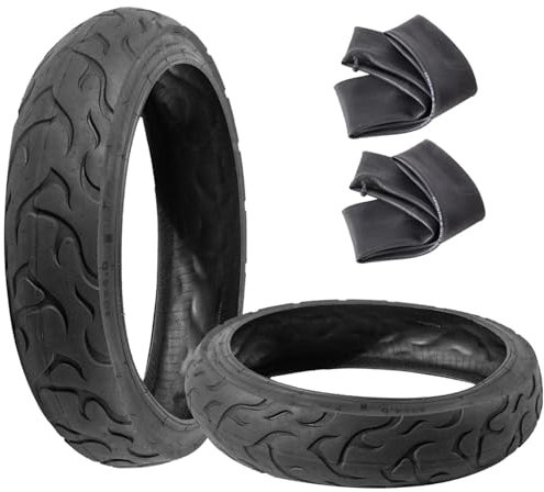 BaiWon 2 Reifen 20x4.0 (98-559) + Luftkammern Paar Reifen Slick Fat Bike E-Bike Fat 20 für alle Gelände, direktionale Lauffläche, hochdichte Reifen für Straßen- oder Trail-Fahrten | 35 PSI