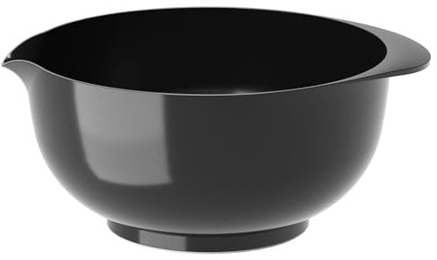 Rosti Margrethe Rührschüssel 5 Liter, Bruchsichere Schüssel, Backschüssel, Hefeteigschüssel mit gutem Griff, Teigschüssel aus Recycelbarem Kunststoff, Carbon Black (Schwarz)