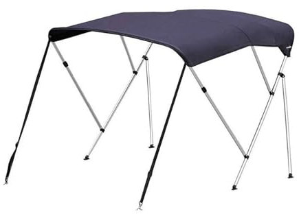 Bimini Top para Barcos,imini Top para Barcos, 2-3-4 Proa 13 Tamaños Diferentes Barco Sombra Toldo, Incluye Bimini Top Hardwares Y Boot Cover, Lona 600D Antioxidante Marco De Aluminio Toldo para Barco