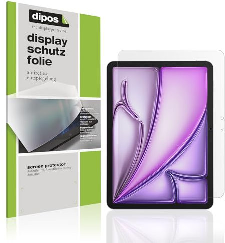 dipos I 2X Schutzfolie matt kompatibel mit Apple iPad Air 11 Zoll M2 2024 Folie Displayschutzfolie (A2902+ A2903)