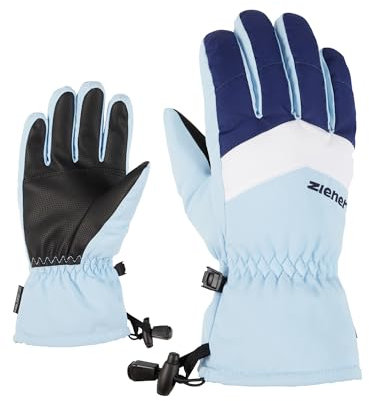Ziener Kinder Lett Ski-Handschuhe/Wintersport | wasserdicht, atmungsaktiv, Arctic Sky, 4,5