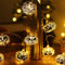 Anyingkai Halloween Lichterkette Kürbis 20 Led 3M,Halloween Deko Lichterkette Kürbis,Lichterkette Halloween Batterie,Kürbis Lichterkette für Außen und Innen Halloween Deko,Deko Halloween LED