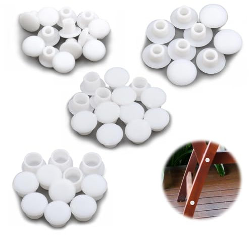 LUHOCIY 120 Stück Abdeckkappen für Bohrlöcher, Kunststoff Abdeckkappen, Abdeckkappen für Schrauben, Gute Passform, für Sofa, Bettgestell, Kleiderschrank, Bücherregal, Schrank(5mm/6mm/8mm/10mm)