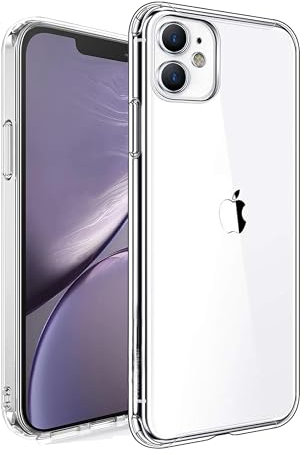 TECHTRENCH for iPhone 12 Case, Clear Case Compatible with iPhone 12, Silicone Slim Clear Cover, Soft TPU Phone Case, Transparent