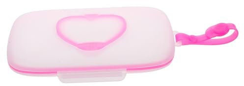 HONITANO Herzförmige Tragbare Feuchttücherbox Für Babyhandtücher Reisespenderhalter Pp-material Leicht Kompakt