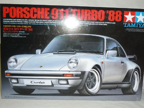 Generisch Porsch. 911 964 1988 Turbo Silber Bausatz Kit 1/24 Modellauto Modell Auto