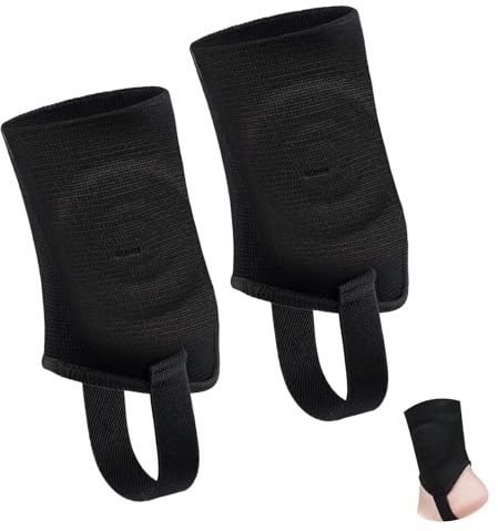 Knöchelschutz, 1 Paar Knöchelschützer Fußball, Knöchelschützer Schwarz | Fussball Zubehör, Knöchelschutz für Sport, für Fußball, Volleybal, Fitnessübungen, S, Jugendliche
