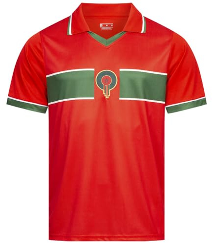 JELEX Retro History Herren Trikot | mit eingesticktem Logo & Kurzarm | Nostalgie-Design für Fußballfans | ideal für Sammler (DE/NL/SE/PL, Alphanumerisch, L, Regular, Regular, Marokko)