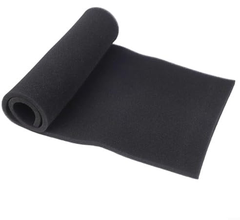 Aktivkohle-Filtermatte, zuschneidbar, Ersatzblatt für RV-Luftreiniger, Dunstabzugshaube, Ofenlüftungssystem, schwarz, 100 x 40 x 0,6 cm