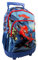 mybagstory - Spiderman – Trolley für Jungen, 43 x 33 x 20,5 cm – Schultrolley mit 3 Reißverschlussfächern – Teleskopgriff und Rollen – Schulranzen
