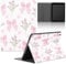 Stradvnaly Tablet Cover per Lenovo Tab M10 HD 10,1 2nd Gen TB-X306X,Cartoon Modello Aesthetics Custodia Stand Multi-Angoli Antiurto PU Flip Cover Bumper Silicone Case,Fiocco Rosa a Forma di Fiore