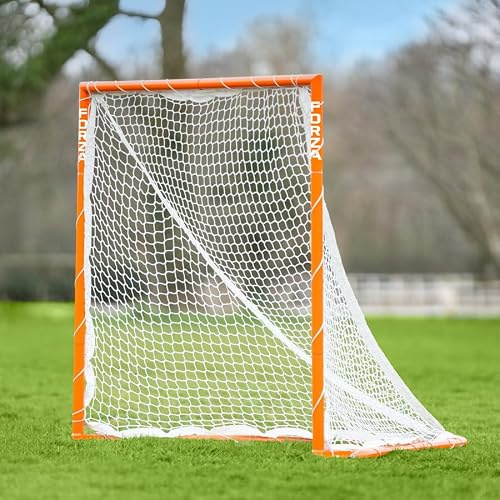 FORZA But de crosse pliable | Cadre en acier portable avec filet d'entraînement – Résistant aux intempéries et autonome avec pliage facile pour le rangement – Pour l'intérieur et l'extérieur (1,2 x