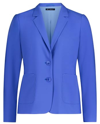 Betty Barclay Damen Blazer-Jacke Langarm 40, Adria Blue