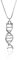 Genetische Geschenke für Frauen, DNA-Halskette, Minimalistische Schmuck-Molekül-Halskette, moderne Helix-Halskette